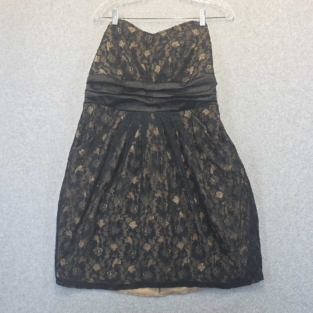 Yites Vibes Strapless Black Lace Cocktail Dress Size 18W